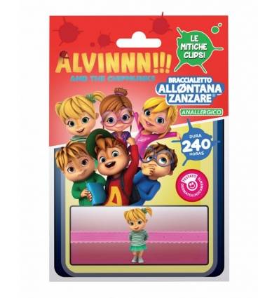Bracciale Allontana Zanzare Anallergico per Bambini Alvin & Chipmunks