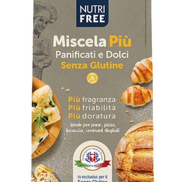 Nutri Free Miscela Più Panificati e Dolci Farina Senza Glutine 1kg