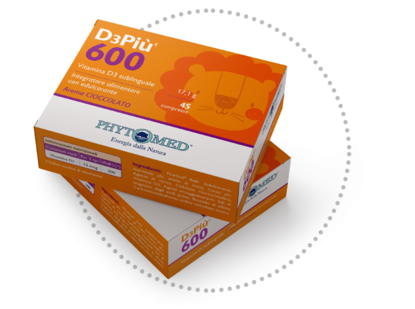 Phytomed D3piu 600 Integratore di Vitamina D 45 Compresse Sublinguali