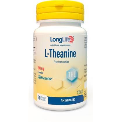 Longlife L - Theanine 100mg Integratore per Combattere la Stanchezza 60 vegicaps