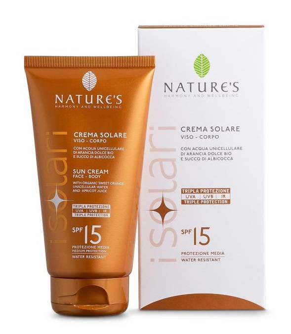 Nature's iSolari Crema Solare Viso Corpo SPF15 150 ml