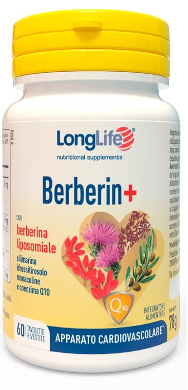 Longlife Berberin+ Integratore per il Benessere Cardiovascolare 60 tavolette