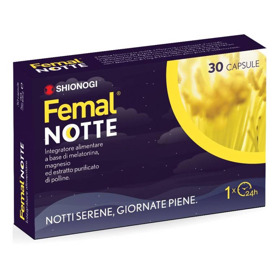 Femal Notte Integratore per la Qualità del Sonno 30 capsule