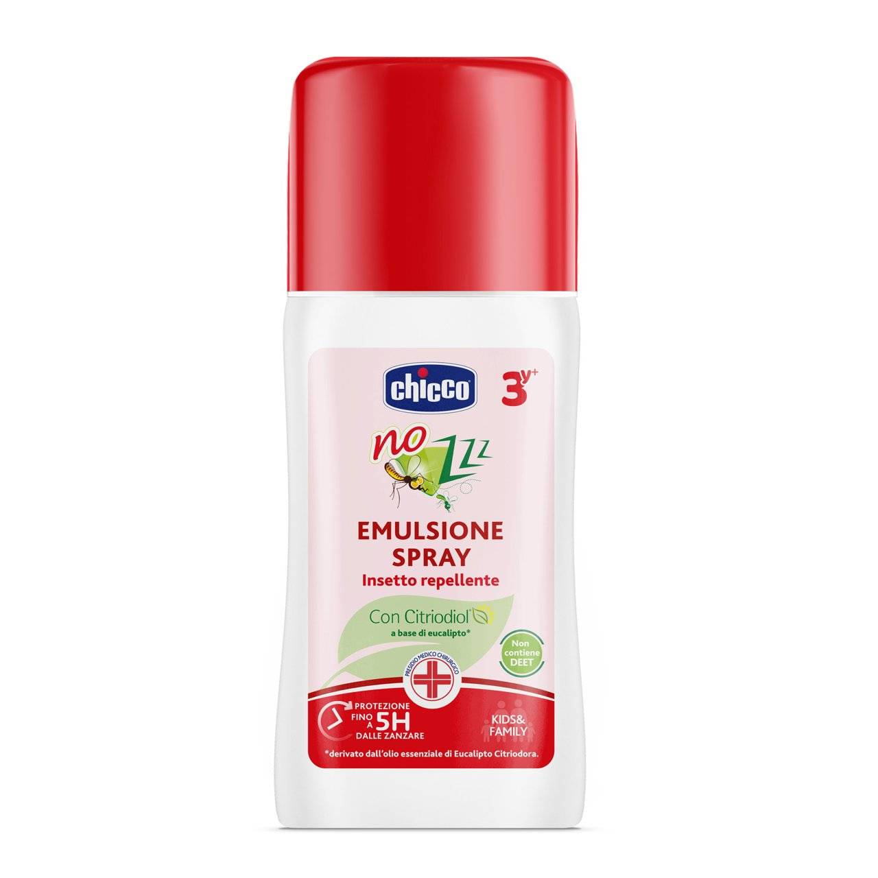 Chicco Nozzz Emulsione Spray Insetto Repellente per Bambini dai 3 anni 100 ml