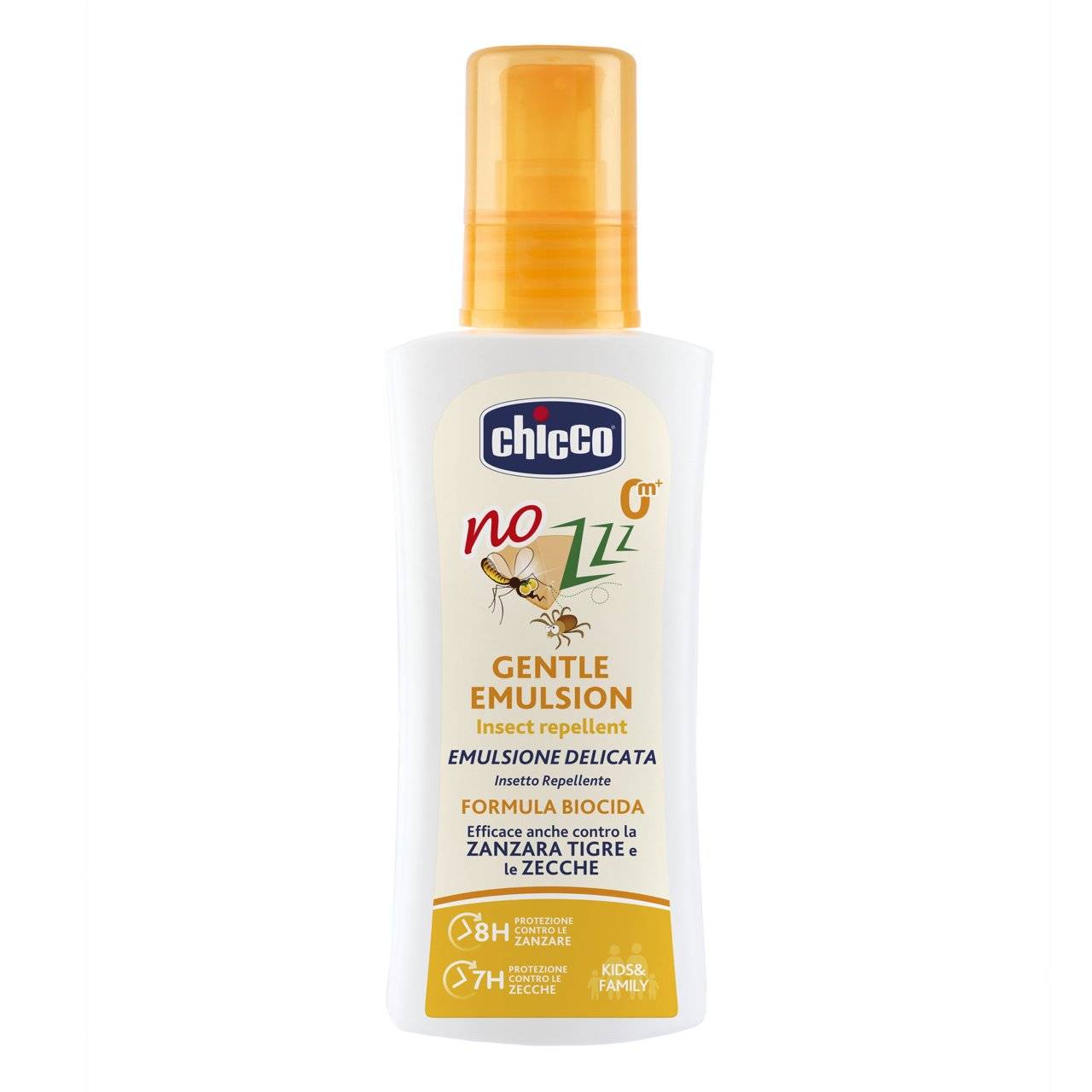 Chicco Nozzz Lozione Delicata Insetto Repellente per Bambini fin dalla Nascita 100 ml