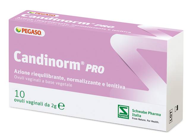 Schwabe Candinorm Pro Ovoli per Candidosi e Vaginosi 10 ovuli vaginali