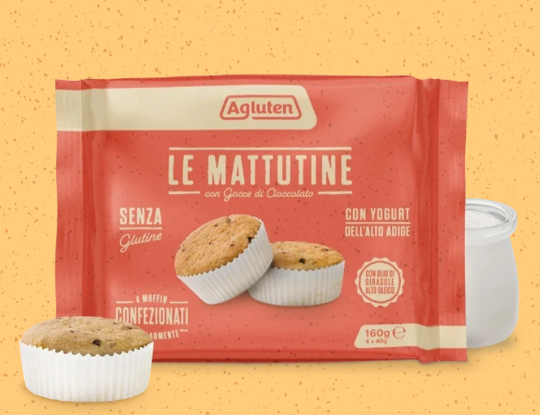 Agluten le Mattutine Merendine con Gocce di Cioccolato Senza Glutine 160 g