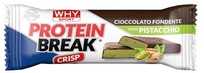 Whysport Protein Break Barretta Proteica Gusto Cioccolato Fondente e Pistacchio 30 g