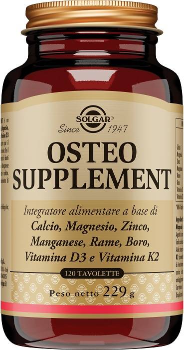 Solgar Osteo Supplement per il Benessere di Ossa e Denti 120 tavolette