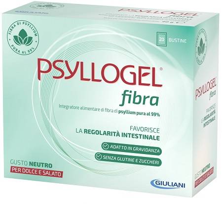 Nathura Psyllogel Fibra Integratore per il Benessere Intestinale Gusto Neutro 20 bustine
