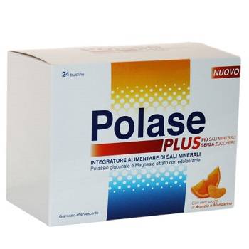 Polase Plus Integratore di Sali Minerali Gusto Arancia e Mandarino 24 Bustine