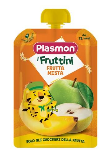 Plasmon I Fruttini Frutta Mista Merenda per Bambini 130 grammi
