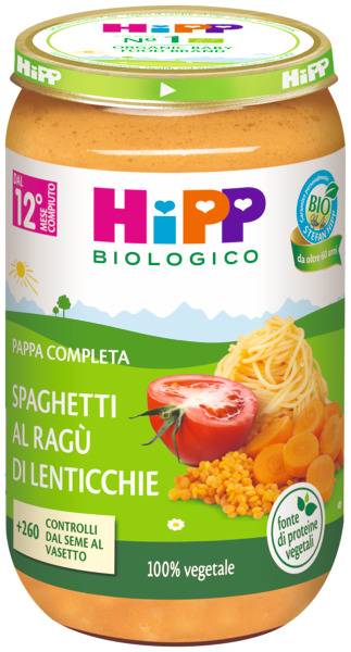 Hipp Spaghetti al Ragù di Lenticchie 250 grammi