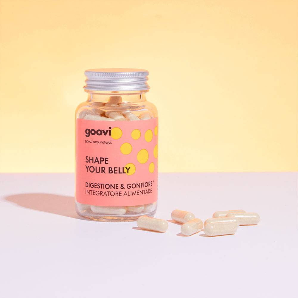 Goovi Shape Your Belly Integratore per Digestione e Gonfiore Addominale 60 compresse