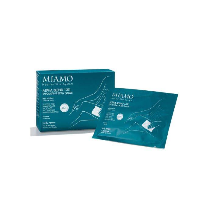 Miamo Alpha Blend 13% Exfoliating Body Garze Esfoliante 6 pezzi