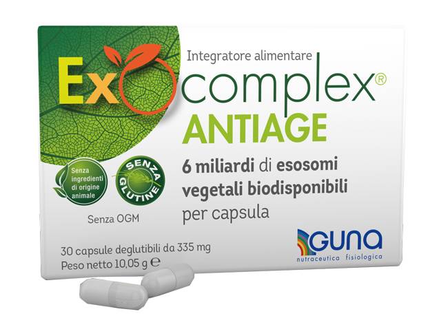 Guna Exocomplex Antiage Integratore Antiossidante Azione Antinvecchiamento 30 capsule