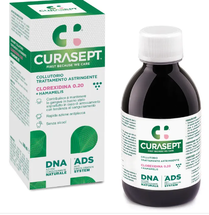 Curasept ADS DNA Collutorio Trattamento Astringente Clorexidina 0.20 200ml