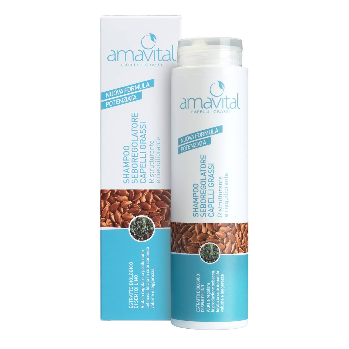 Oficine Cleman Amavital Shampoo Seboregolatore Capelli Grassi 250 ml