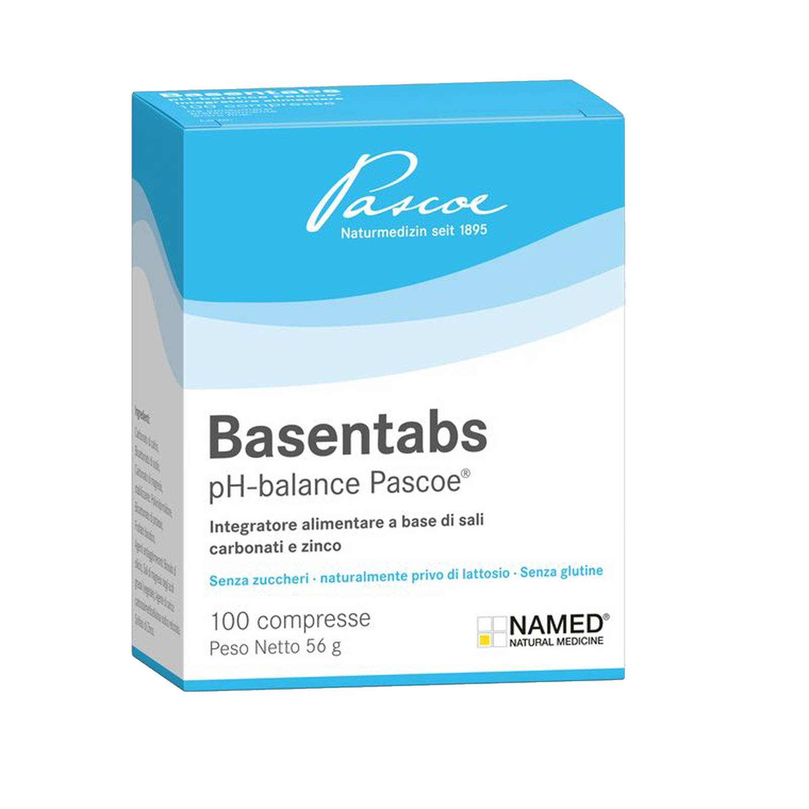 Named Basentabs Pascoe Integratore per l'equilibirio acido base 100 compresse