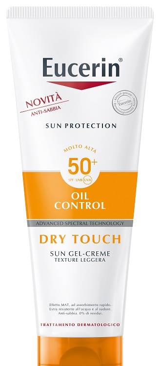 Eucerin Sensitive Protect Sun Crema - Gel Oil Control Dry Touch SPF50+ Crema solare 200 ml