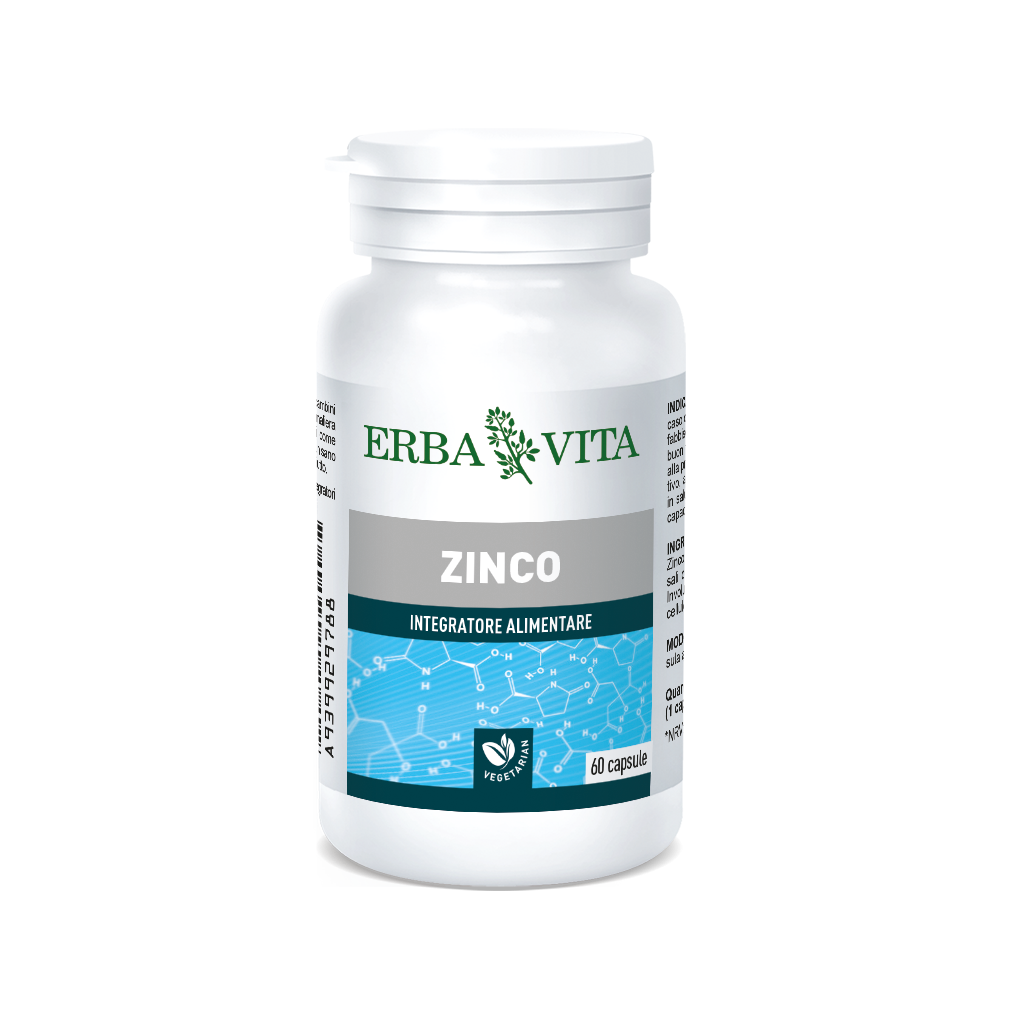 Erba Vita Zinco Integratore per il Sistema Immunitario 60 capsule