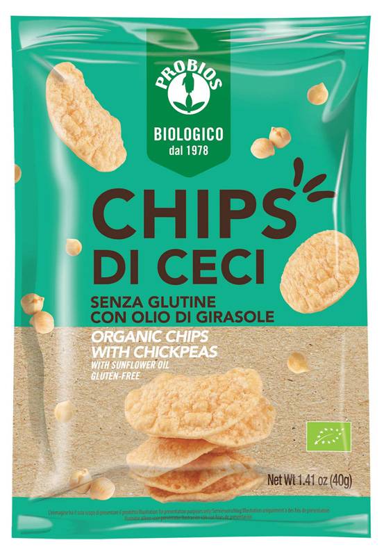 Probios Chips di Ceci Alimento senza glutine 40 g