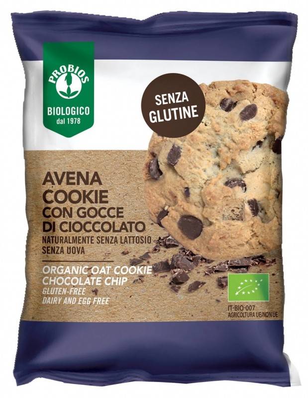 Probios Avena Cookie Con Gocce Di Cioccolato Senza Glutine Alimento senza glutine 40 g