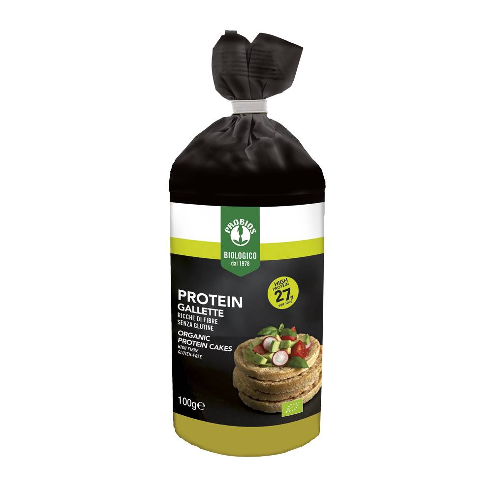 Probios Protein Cakes Gallette proteiche Bio senza glutine 100 g