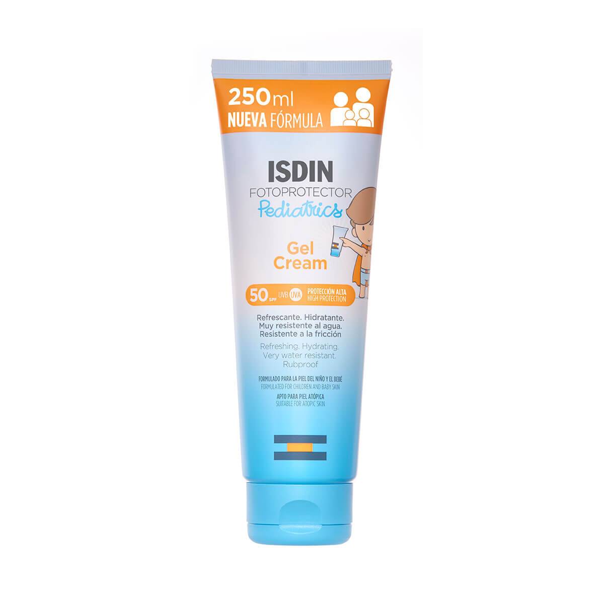 Isdin Fotoprotector Gel Cream Pediatrics SPF50 Protezione solare Viso e Corpo per Bambini 250 ml