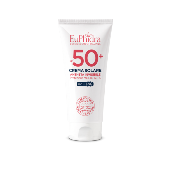 Euphidra Crema Solare Anti - Età Viso Invisibile SPF50+ 50 ml