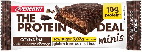 Enervit Protein Deal Bar Crunchy Double Choco Barretta Proteica 33 g
