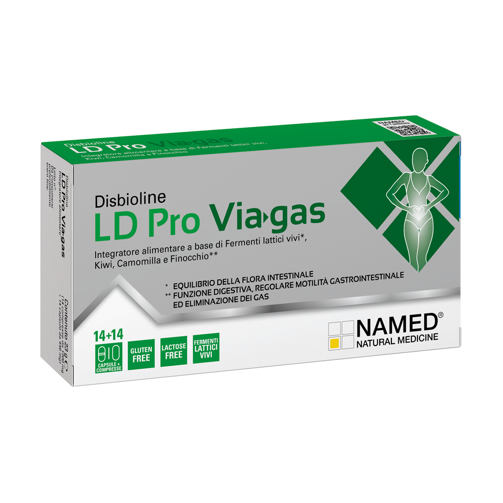 Named LD Pro Viagas Integratore di Fermenti Lattici 14 capsule + 14 compresse