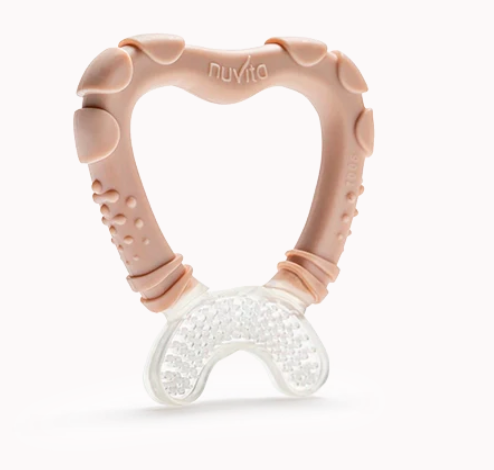 Nuvita Massaggia e Pulisci Gengive per Bambini 4M+ Colore English Rose
