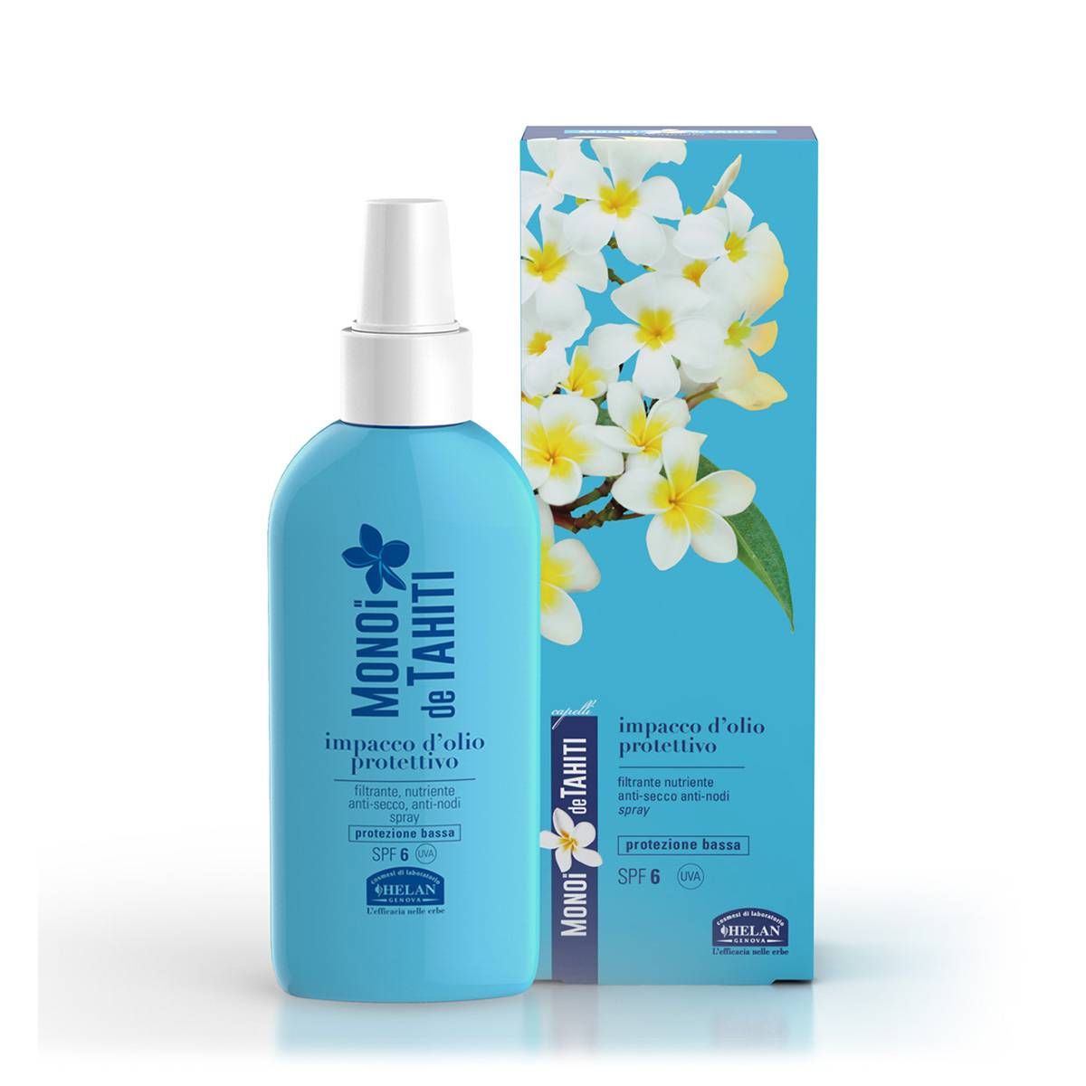 Helan Monoi Impacco d'Olio Protettivo Spray per Capelli SPF6 100 ml
