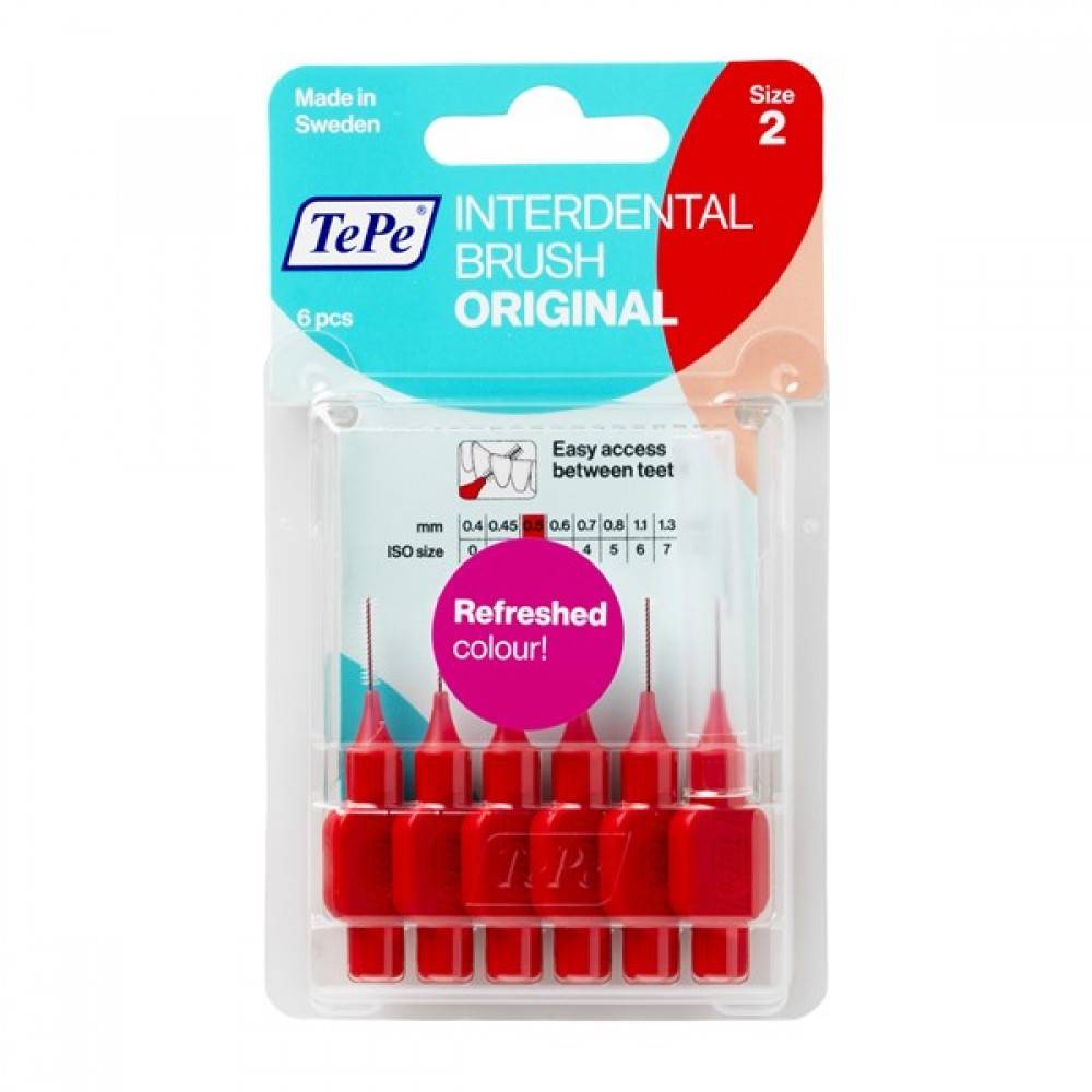 TePe Scovolino Rosso per Pulizia Interdentale 0,5 mm 6 pezzi