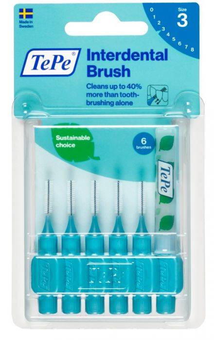 TePe Scovolino Blu per Pulizia Interdentale 0,6 mm 6 pezzi