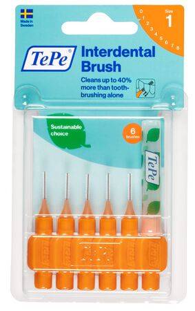 TePe Scovolino Arancione per Pulizia Interdentale 0,45 mm 6 pezzi