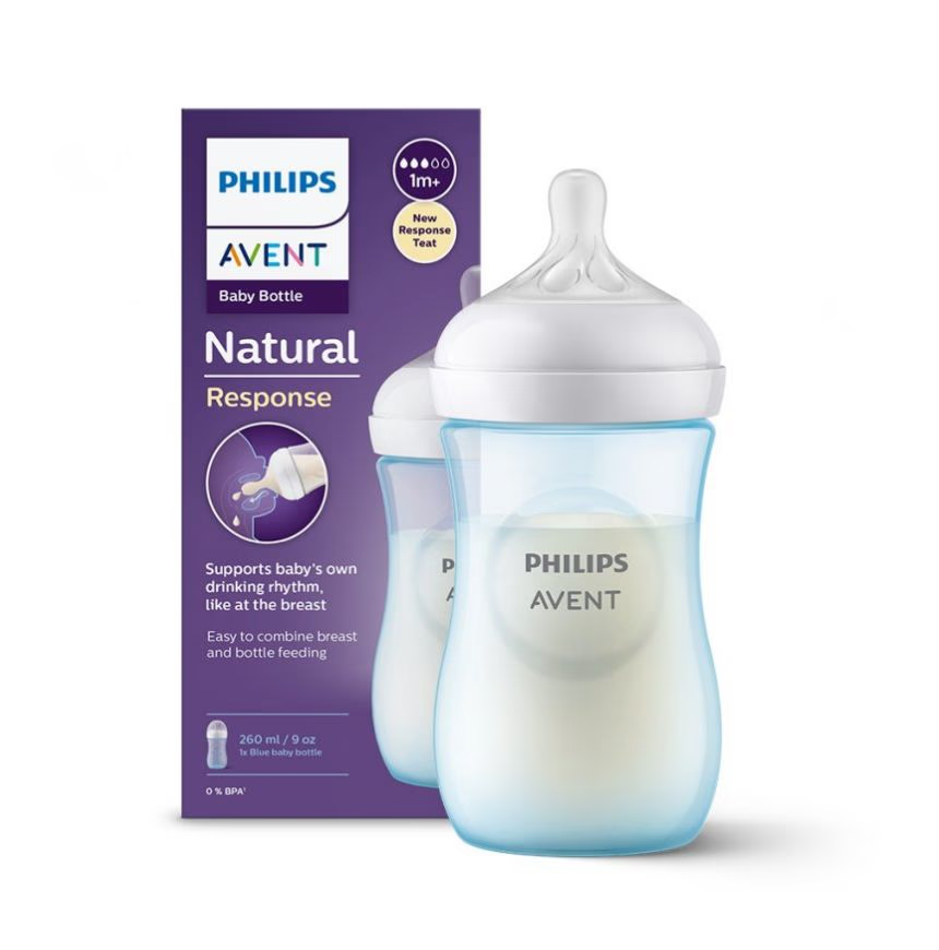 Avent Biberon Natural Response Colore Blu 260 ml