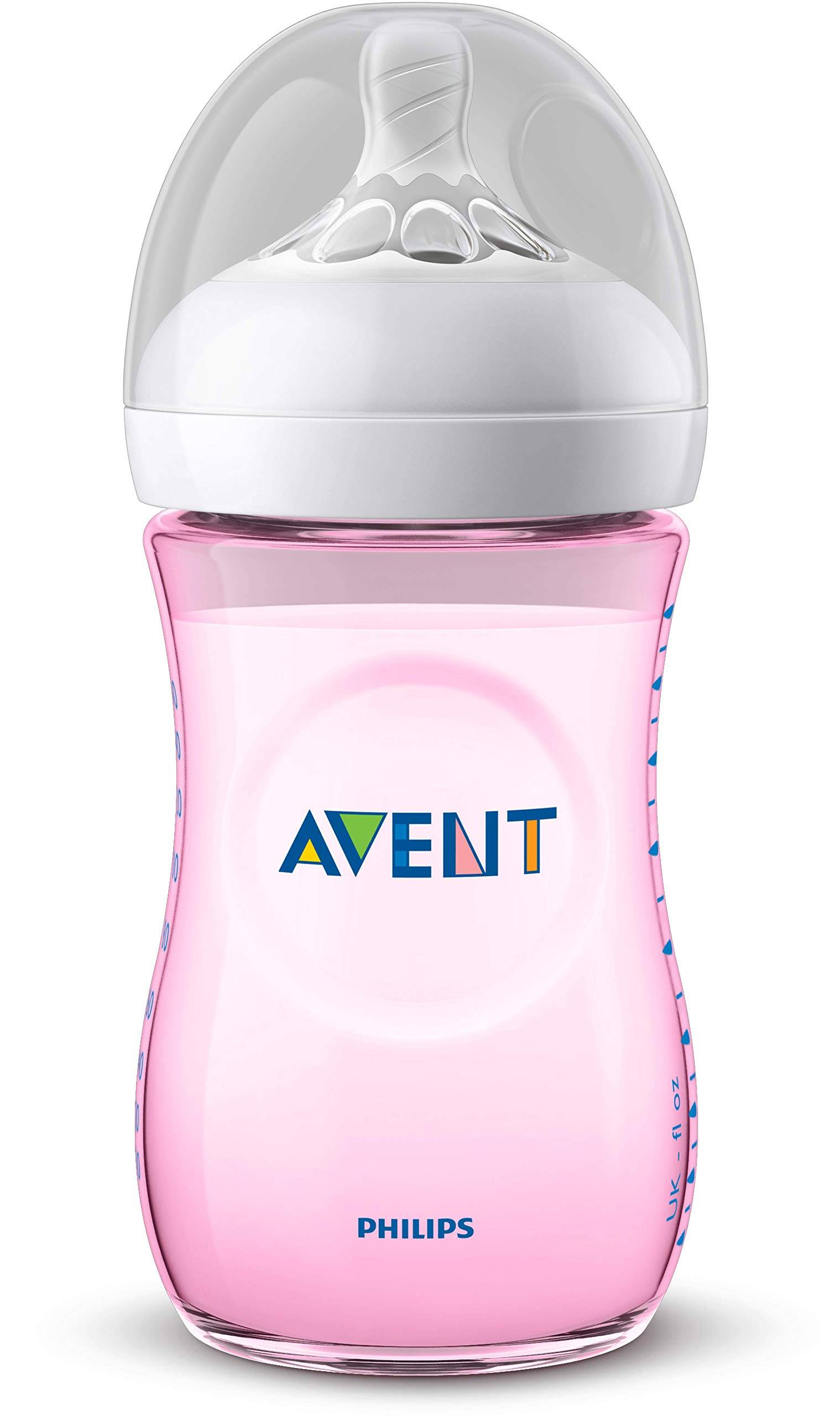 Avent Biberon Natural Response Colore Rosa 260 ml