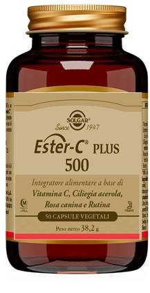 Solgar Ester C Plus 500 Integratore per il Sistema Immunitario 50 capsule vegetali