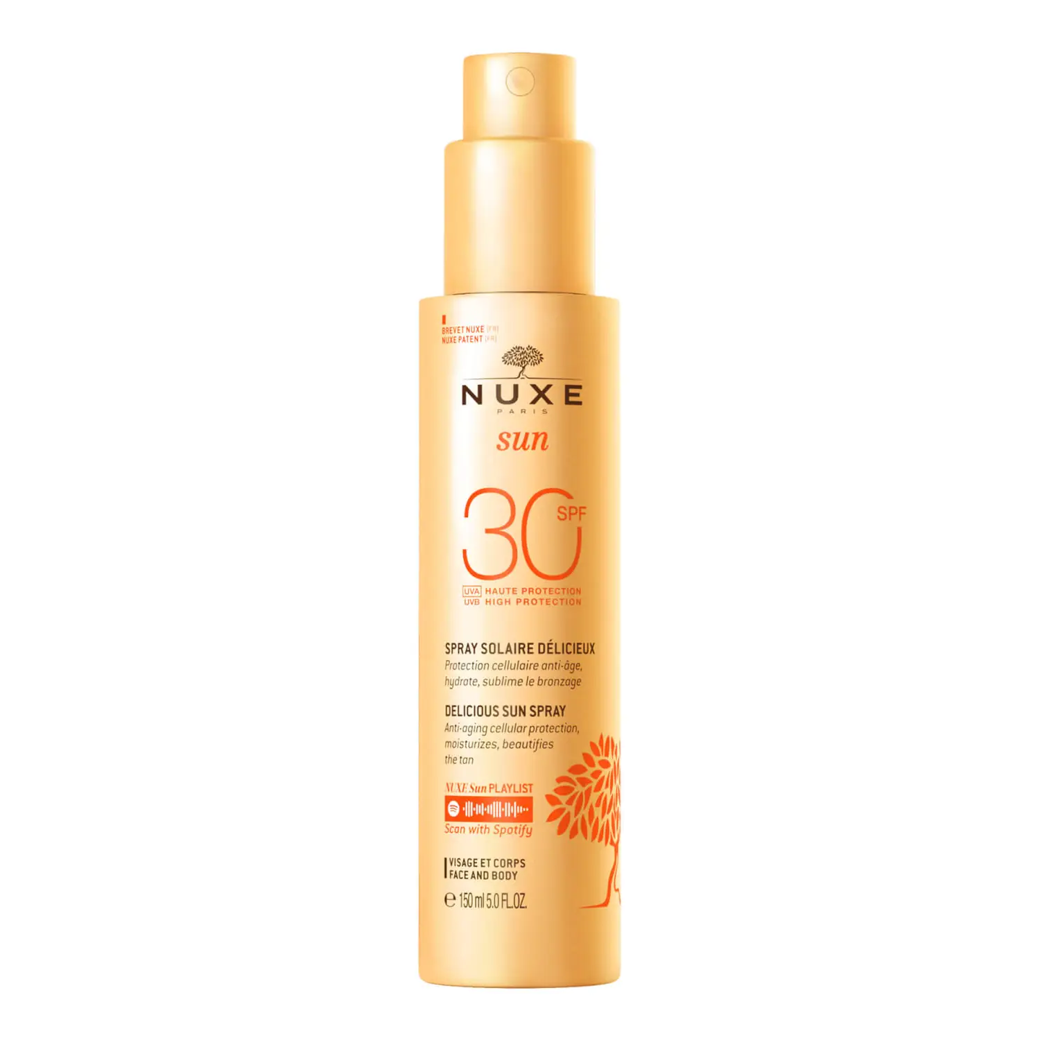 Nuxe Sun Spray Solare Alta Protezione Viso e Corpo SPF30 150 ml