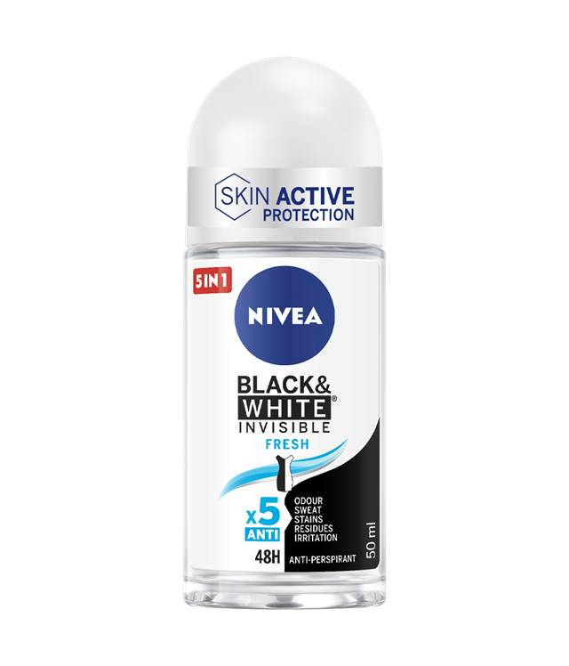 Nivea Deo AID Invisible Black & White Fresh Deodorante Roll On 50 ml