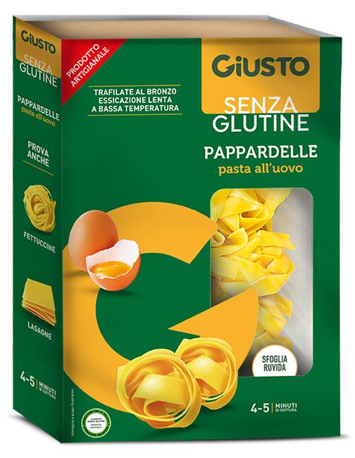 Giusto Pappardelle Pasta all'uovo senza glutine 250 g