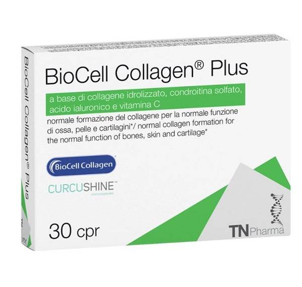 Tsunami Biocell Collagen Plus Integratore per il Benessere di Ossa Pelle e Cartilagine 30 compresse