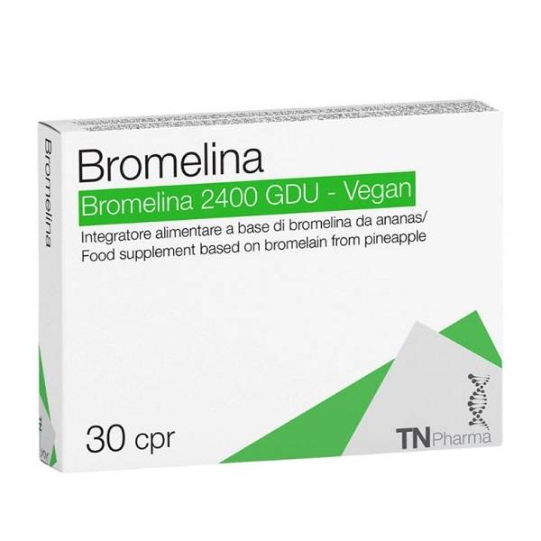Tsunami Bromelina 2400 GDU Vegan Integratore Drenante 30 compresse
