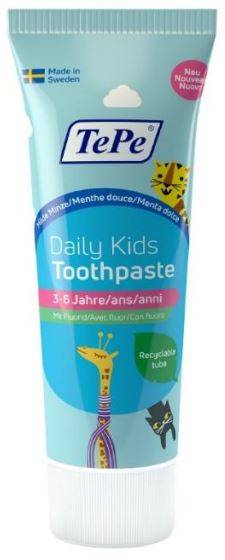 Tepe Daily Kids Dentifricio per Bambini da 3 a 6 Anni 75 ml