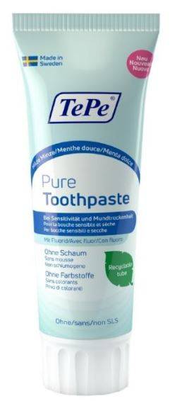 Tepe Pure Dentifricio Gusto Menta Piperita Delicata 75 ml