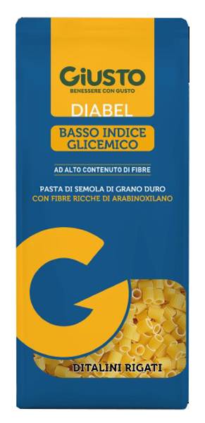 Giusto Diabel Pasta Ditalini Rigati a Basso Indice Glicemico 400 g