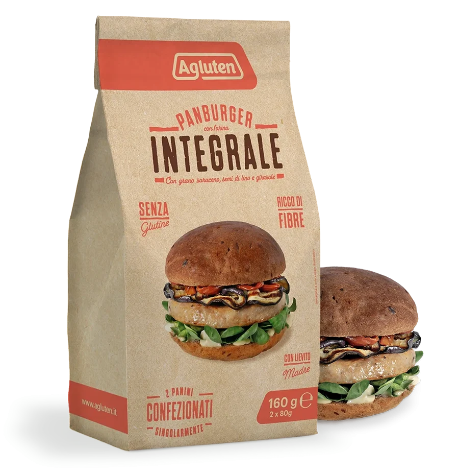 Agluten Panburger Integrali Pane Senza Glutine 160 g