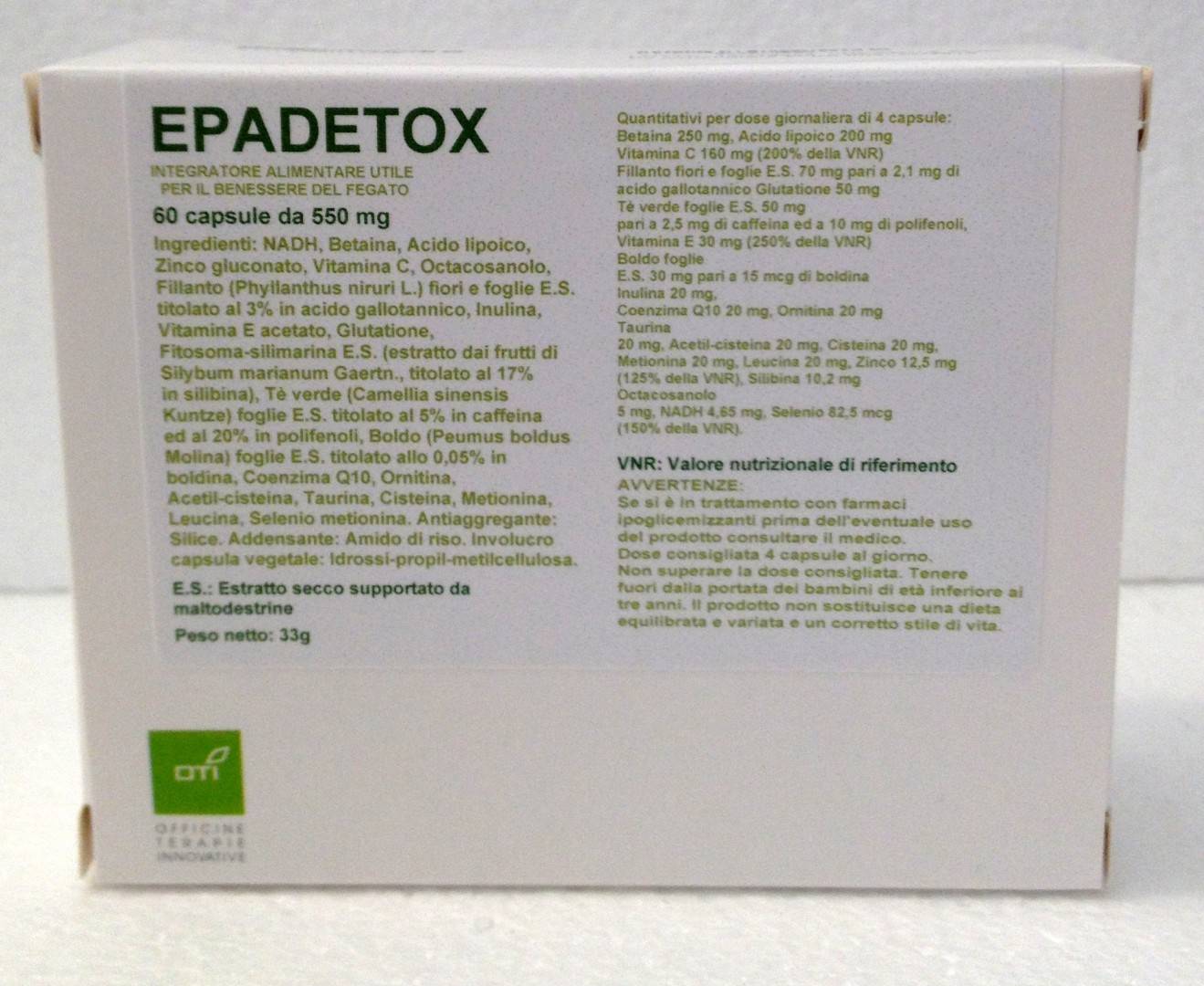 Oti Epadetox Rimedio Naturale 60 capsule